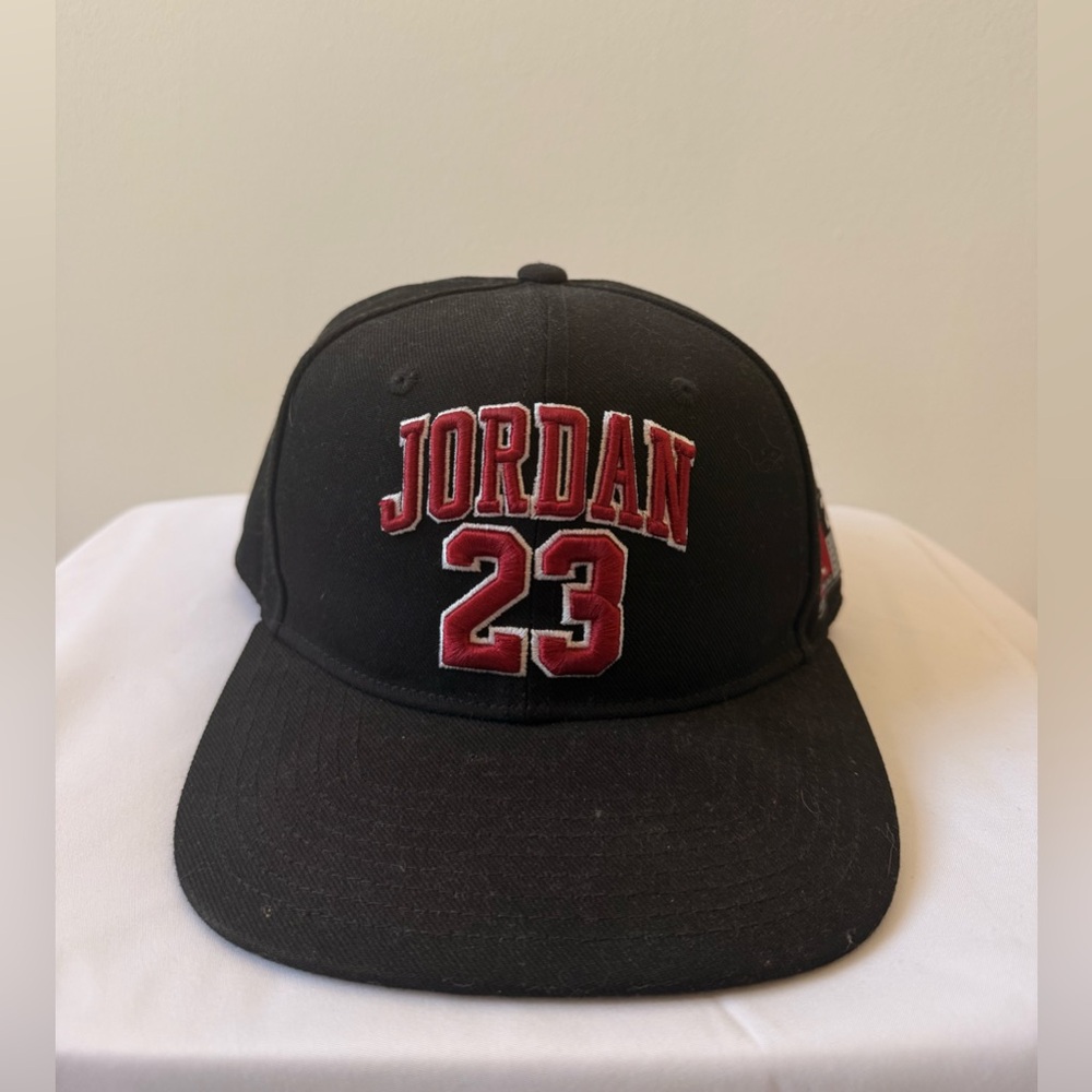 Youth Jordan Black Cap with Red Embroidery - Picture 2 of 4